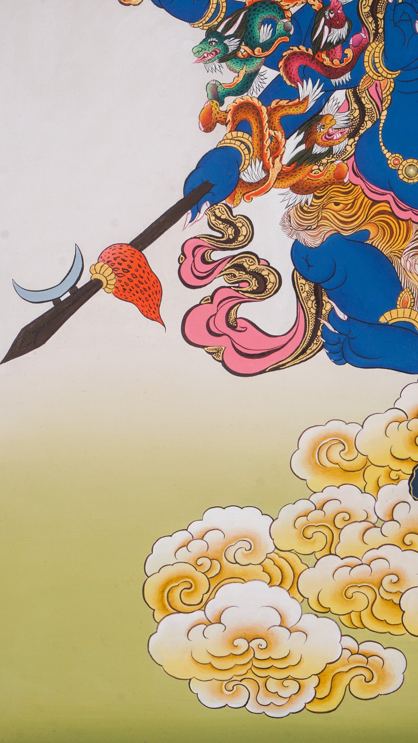 Akash Bhairav Thangka : a sacred artwork which  serves as a powerful tool for meditation, prayer, and rituals .