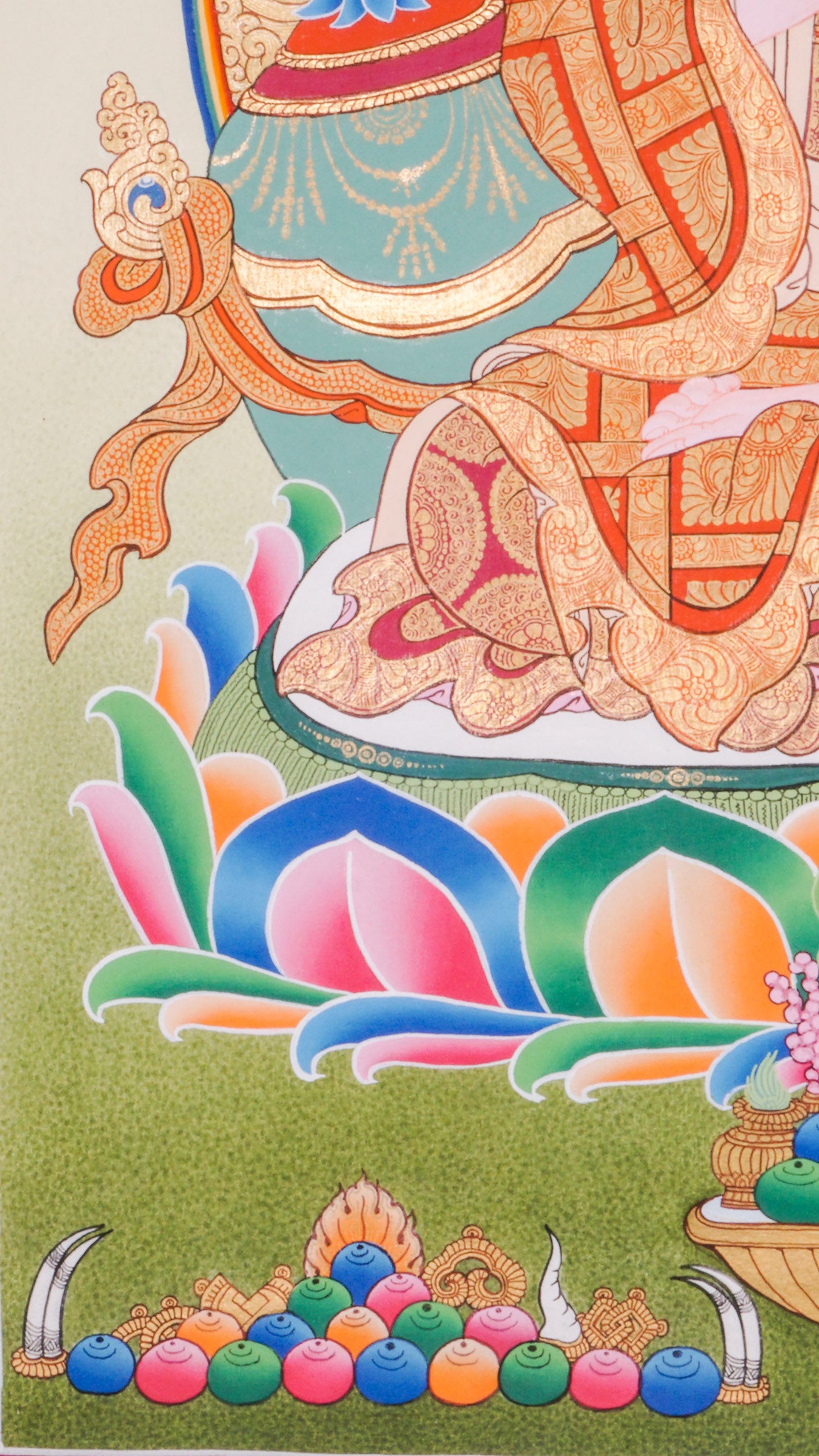 The Atisha Thangka - a finely hand-crafted art representing the great Buddhist master Atisha Dipamkara Shrijnana