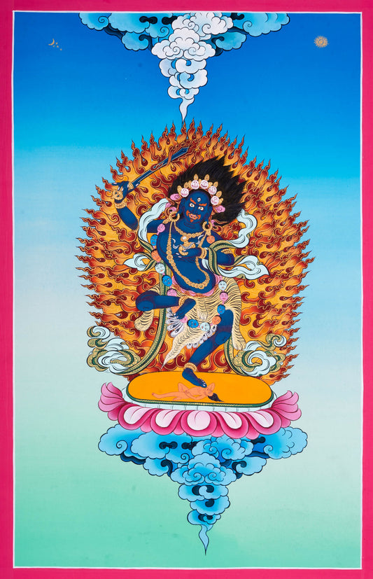 Black Manjushri is a respected incarnation of Manjushri, the Bodhisattva of Wisdom.