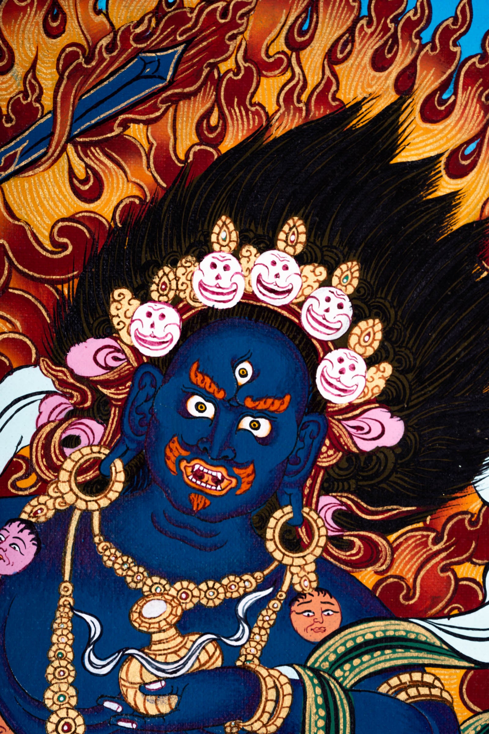 Black Manjushri is a respected incarnation of Manjushri, the Bodhisattva of Wisdom.