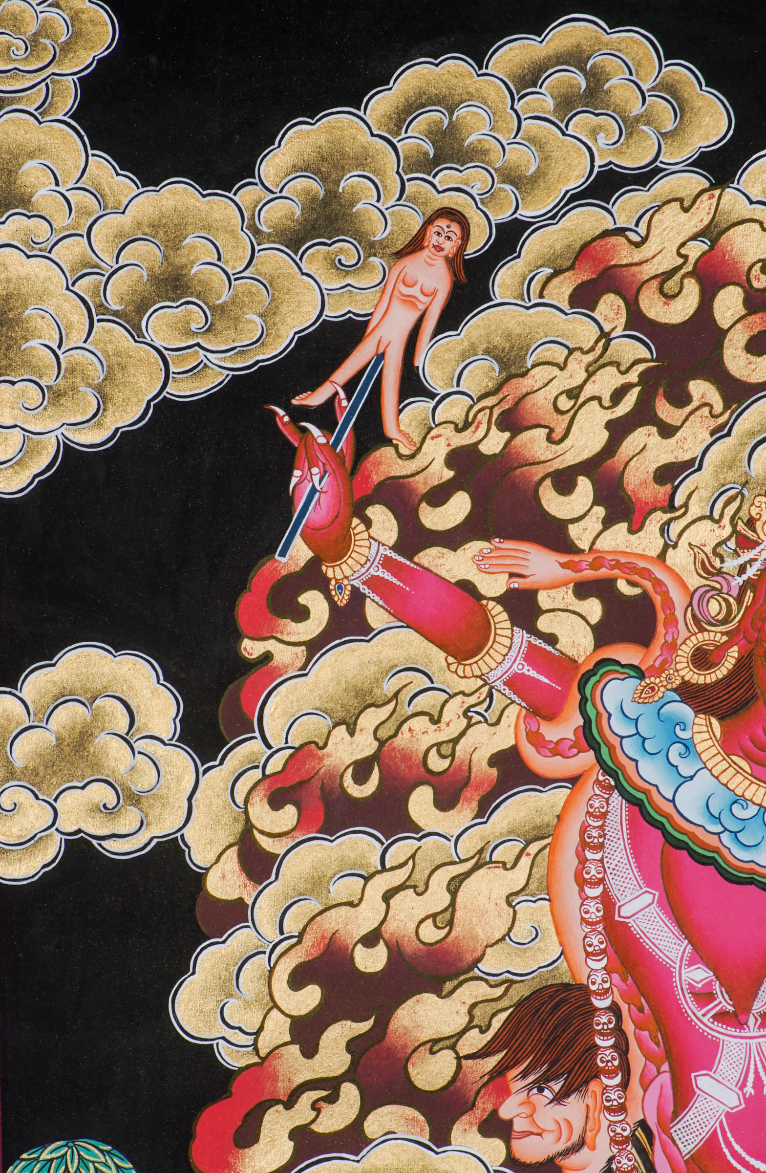 Ekajati Thangka   - a sacred artwork with her unique one eye and single braid, symbolizing deep spiritual insight. 