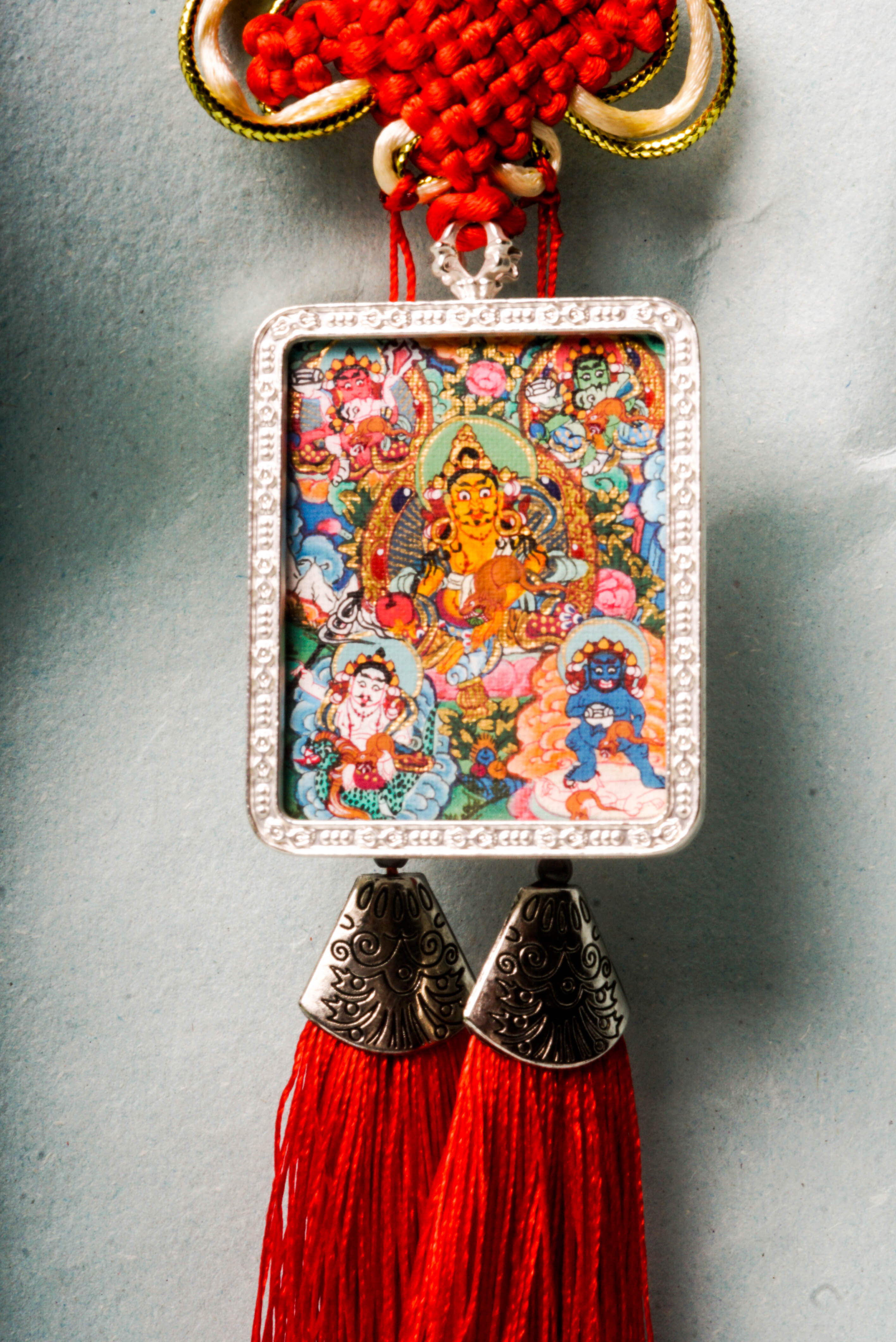 The Five Zambalas are deities of wealth and prosperity in Tibetan Buddhism. Each Zambala represents a different aspect of abundance, offering protection from poverty and blessings for material and spiritual wealth. They are invoked for prosperity, good fortune, and financial stability. Shop Now!