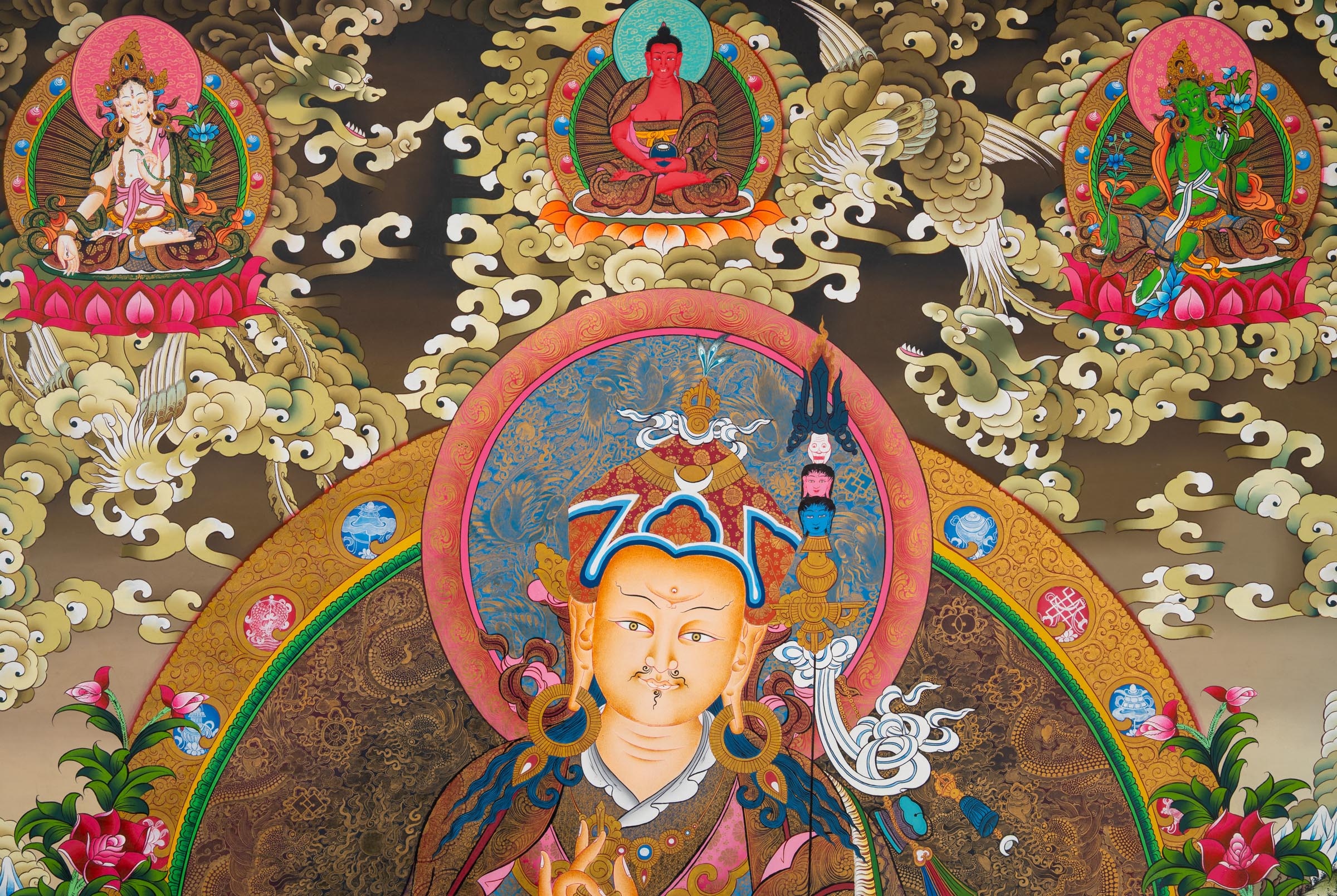 GURU THANGKA - a  hand-painted spiritual artwork 