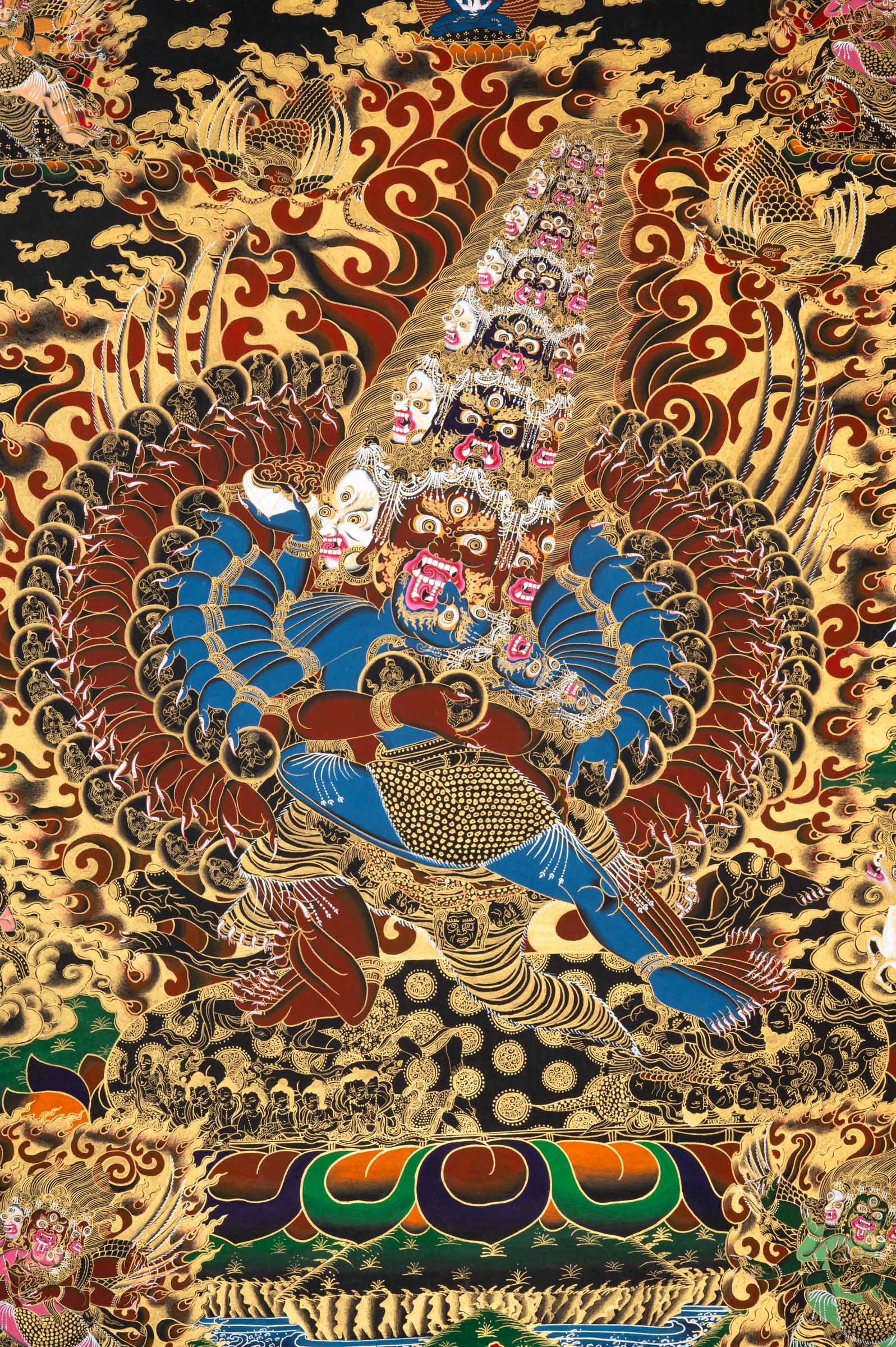 Heruka Thangka - a powerful, hand-painted sacred artwork .Heruka Thangka - a powerful, hand-painted sacred artwork . Spiritual tool, ideal for tantric practitioners, meditators, or collectors of sacred Himalayan art.