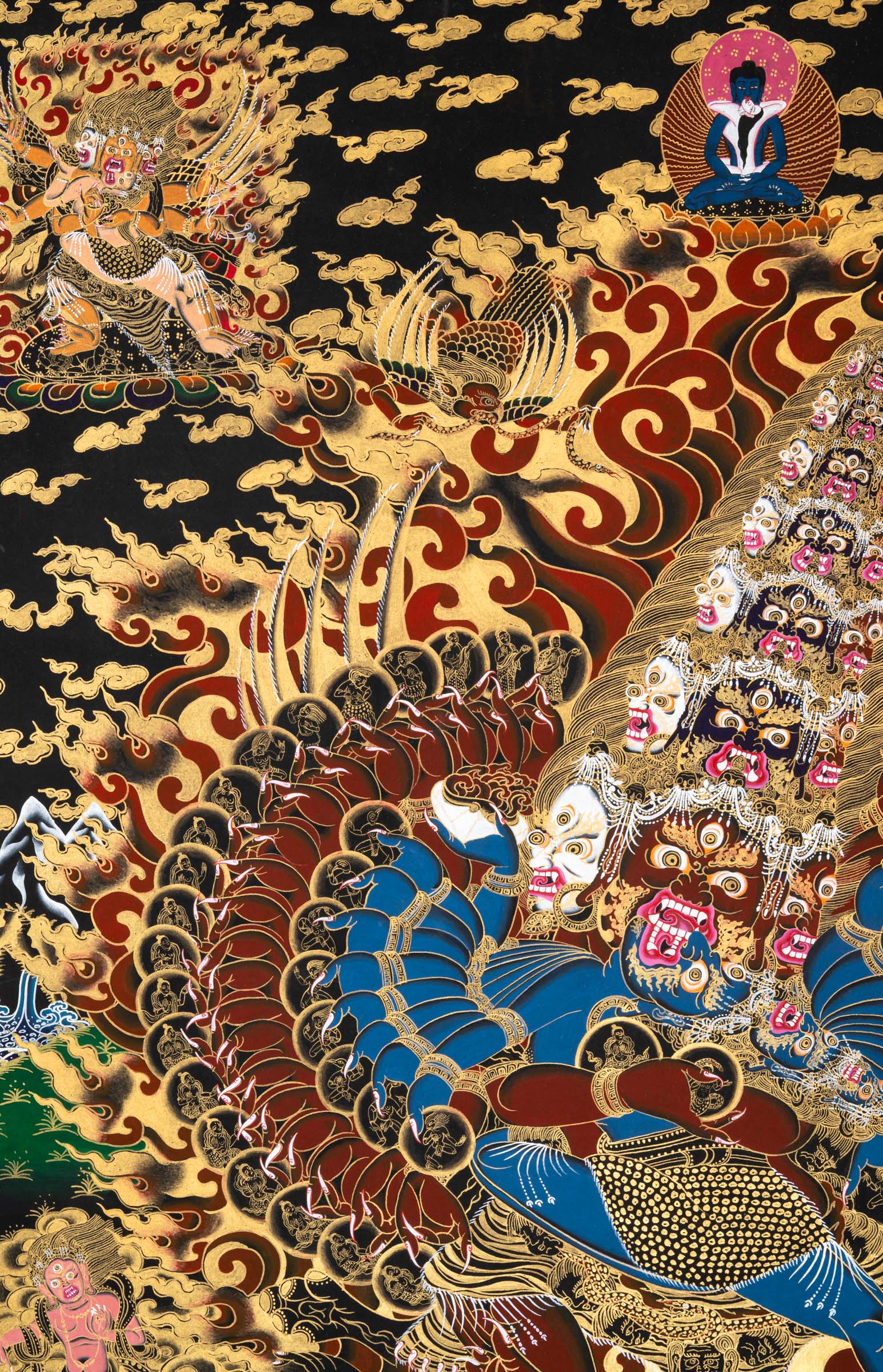 Heruka Thangka - a powerful, hand-painted sacred artwork 