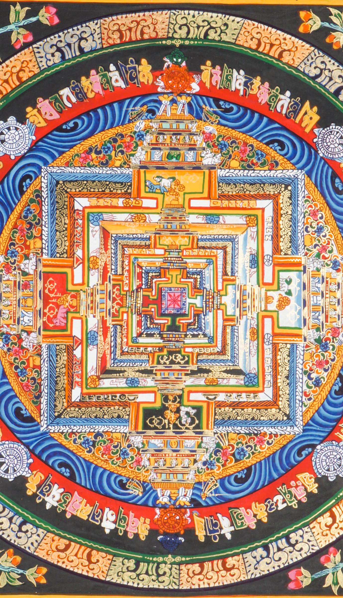 The Kalachakra Mandala Thangka represents the Wheel of Time and embodies the profound teachings of Tibetan Buddhism, including cosmology, meditation, and inner transformation. Hand-painted by skilled artisans, this sacred artwork enhances mindfulness and brings harmony, clarity, and spiritual focus.