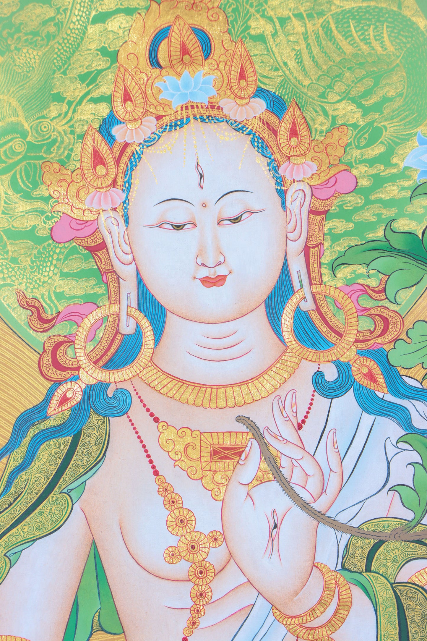 White Tara Thanka Painting