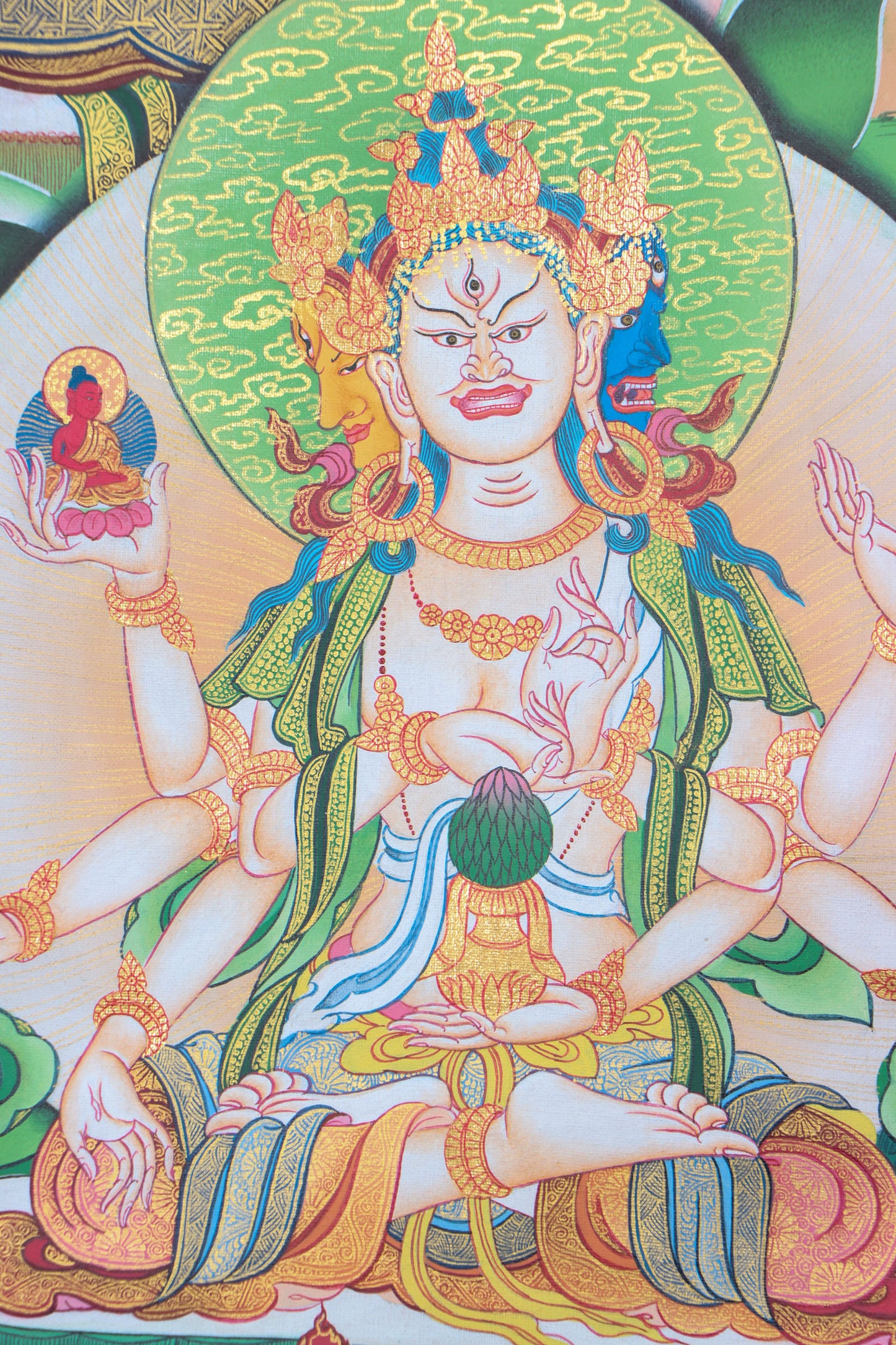 White Tara Thanka Painting