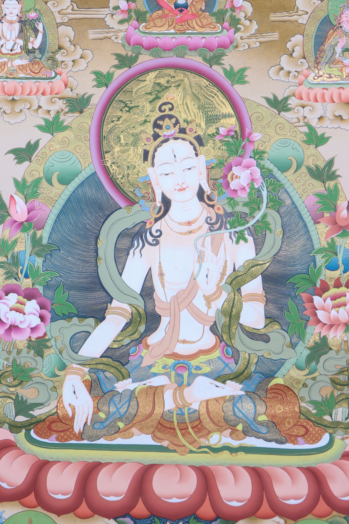 White Tara Thanka Painting