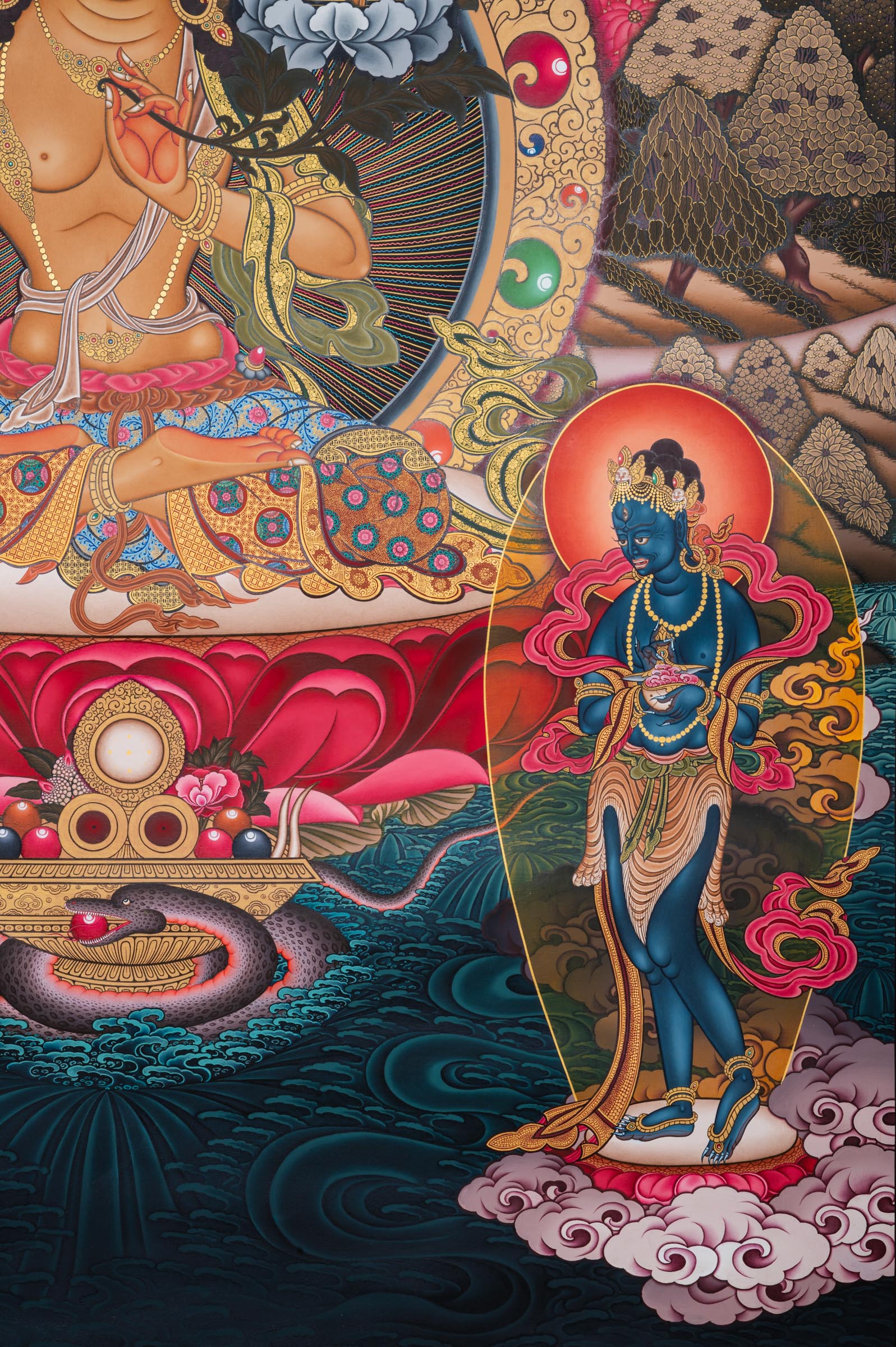 Manjushree (Fine Art)- a sacred hand painting.