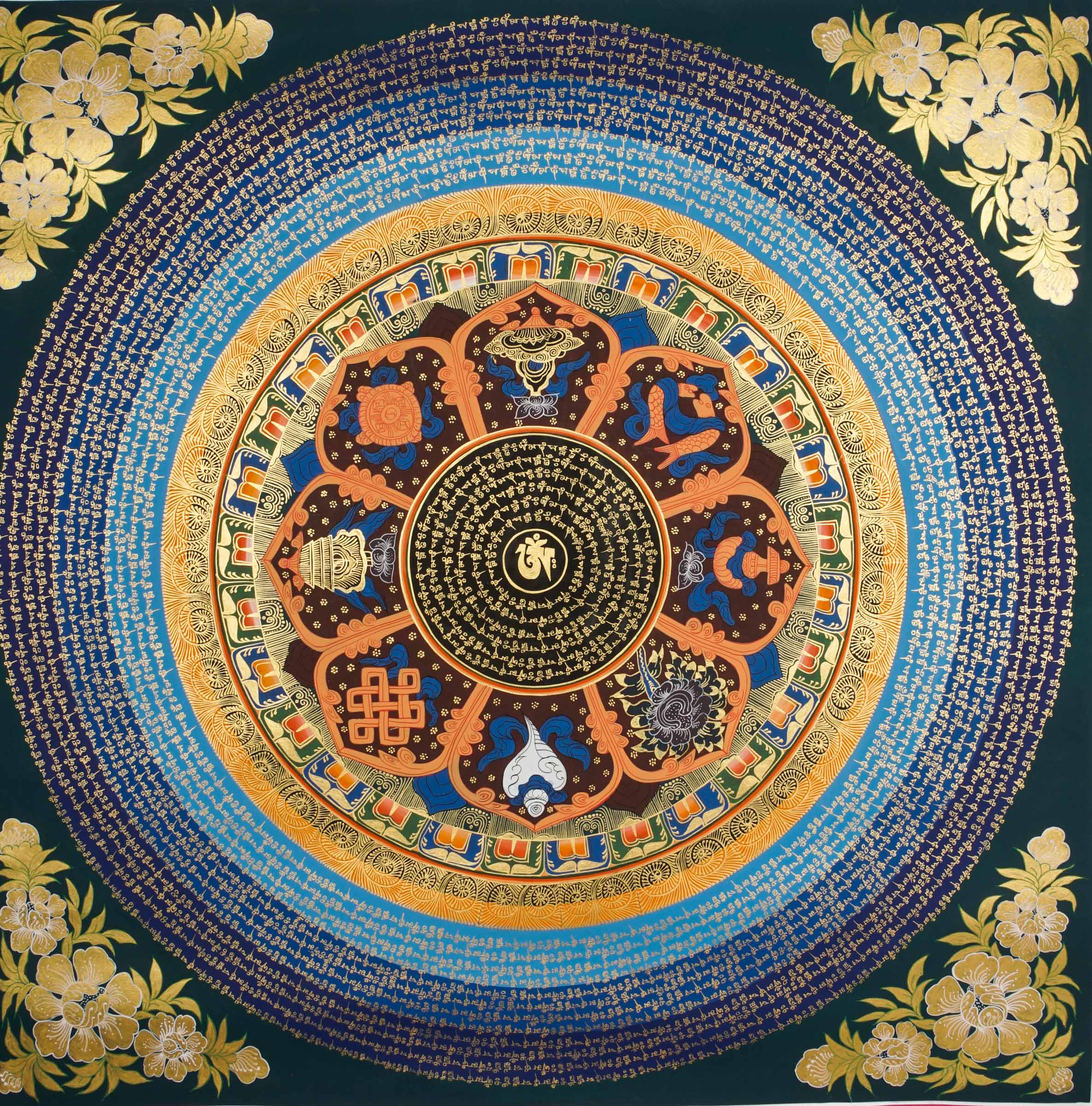 Mantra Mandala Thangka Painting