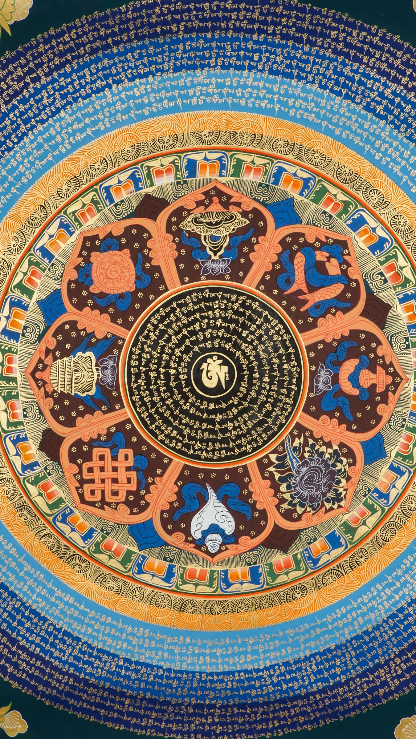 Mantra Mandala Thangka Painting