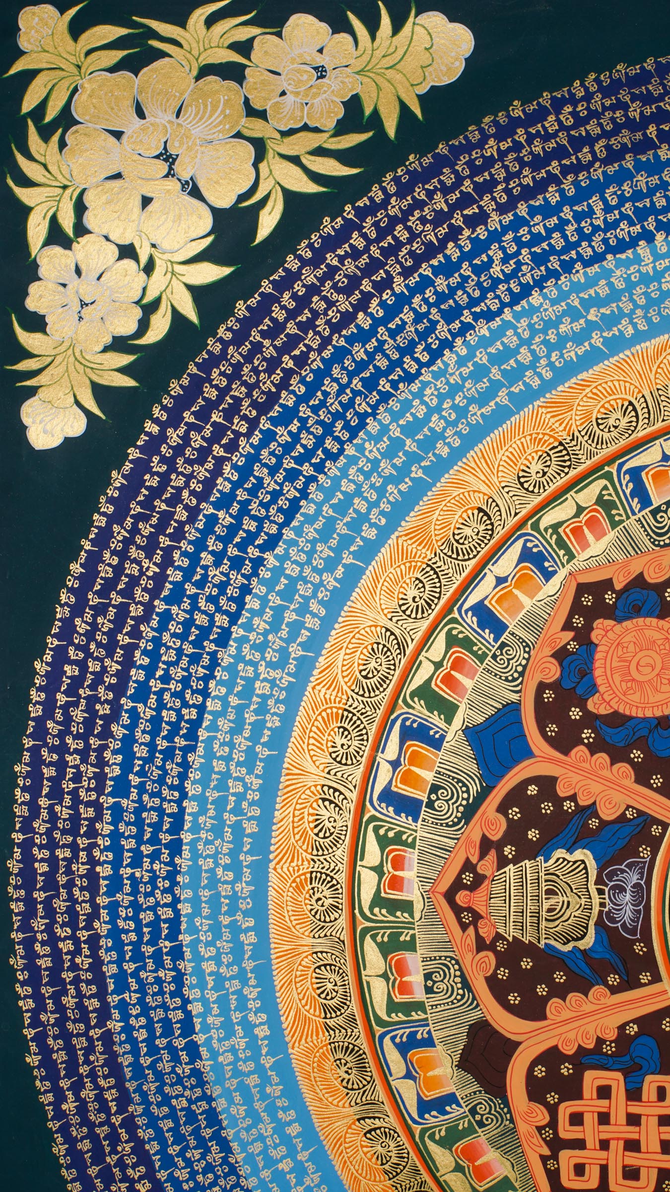 Mantra Mandala Thangka Painting