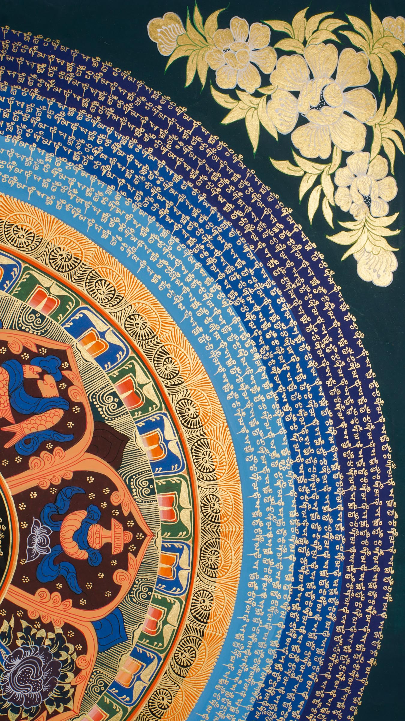 Mantra Mandala Thangka Painting