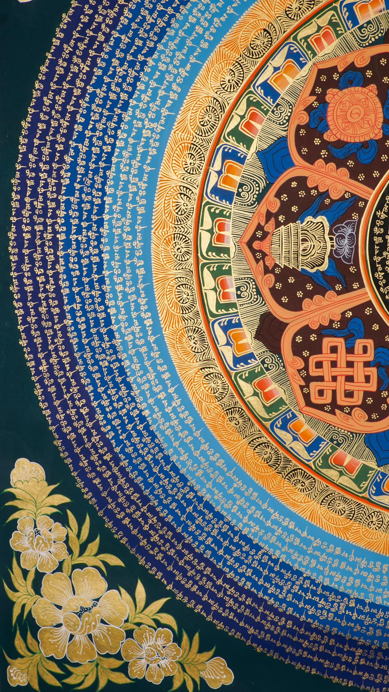 Mantra Mandala Thangka Painting