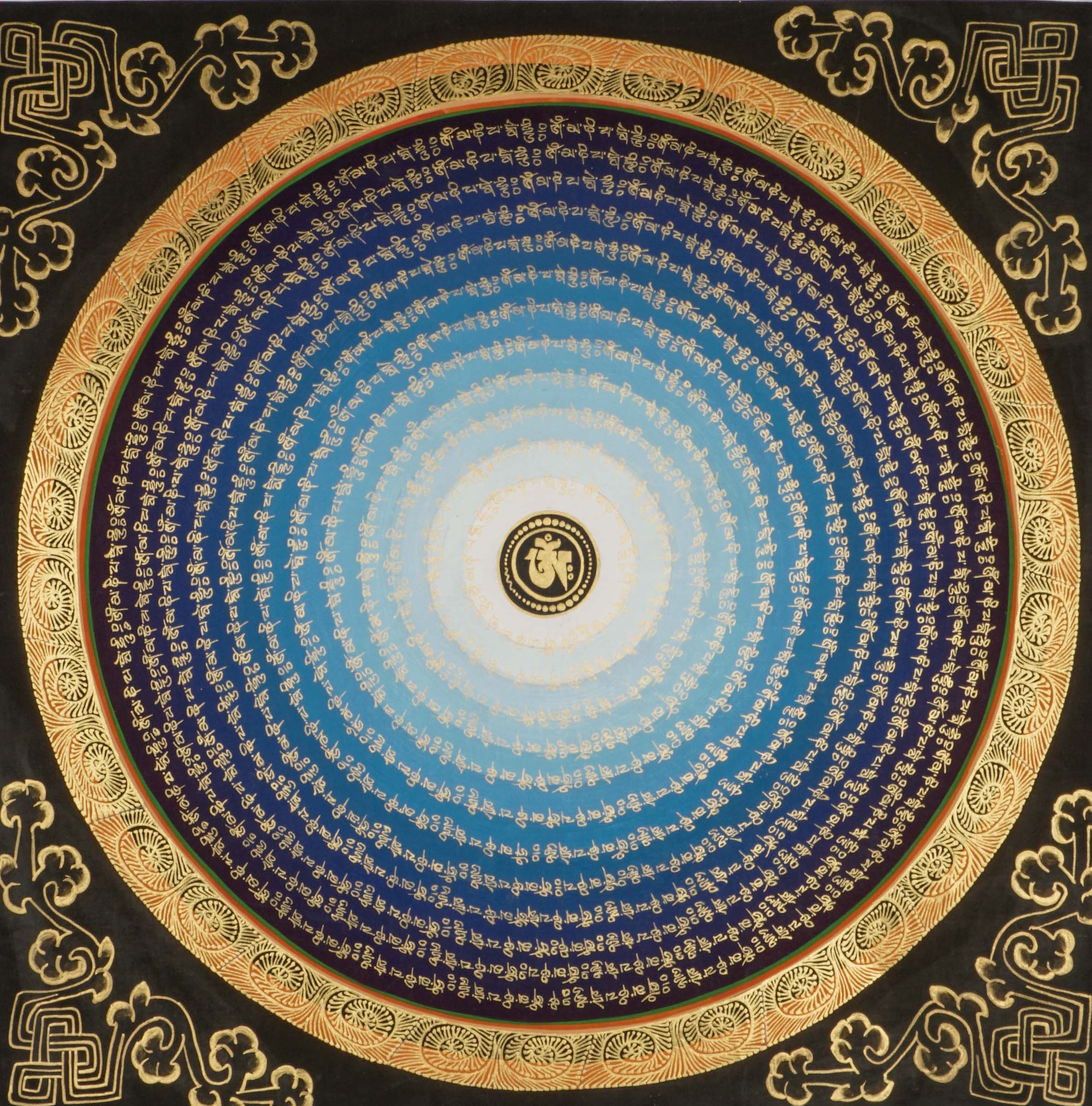 Mantra Mandala Thangka Spiritual Art
