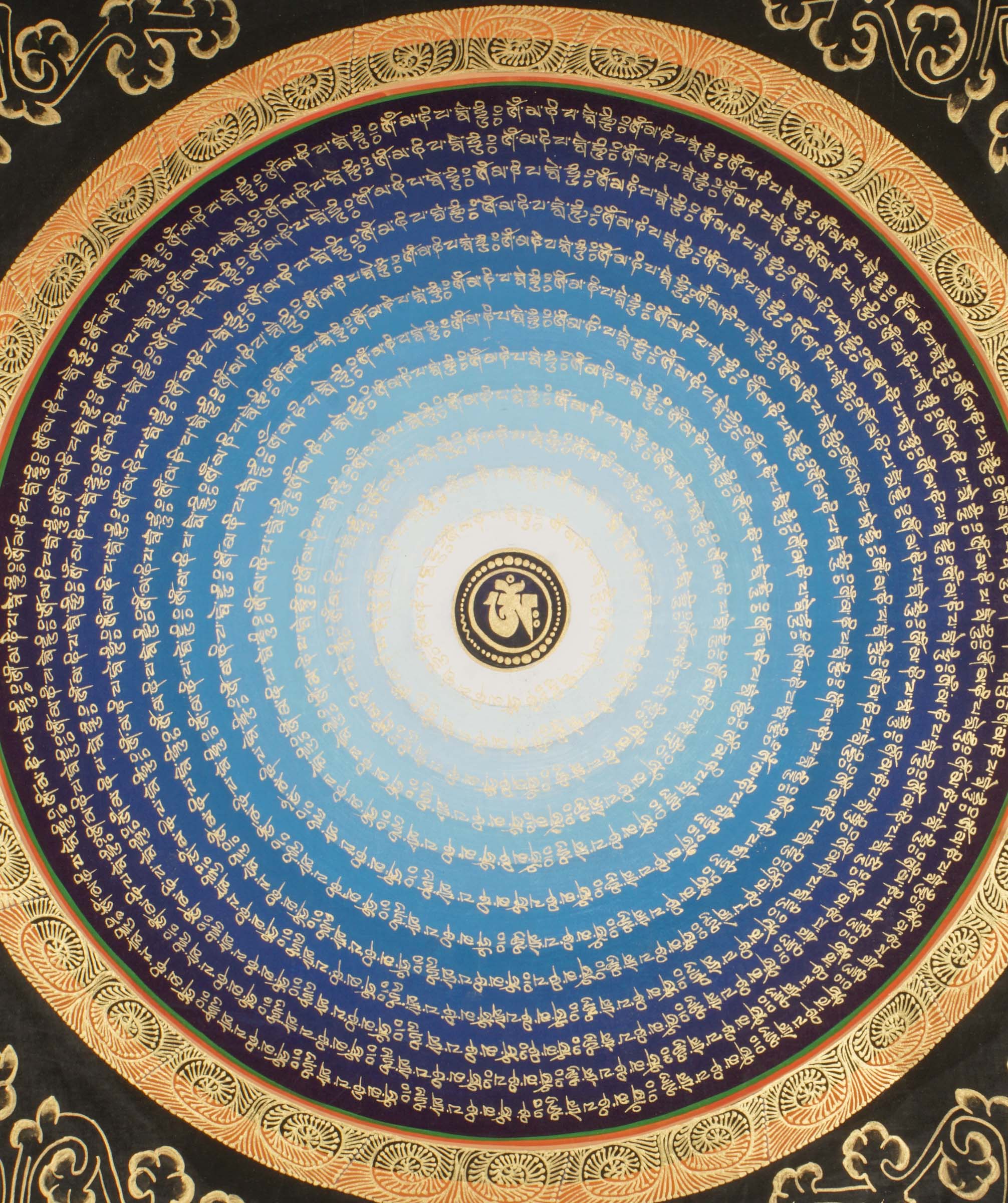 Mantra Mandala Thangka Spiritual Art