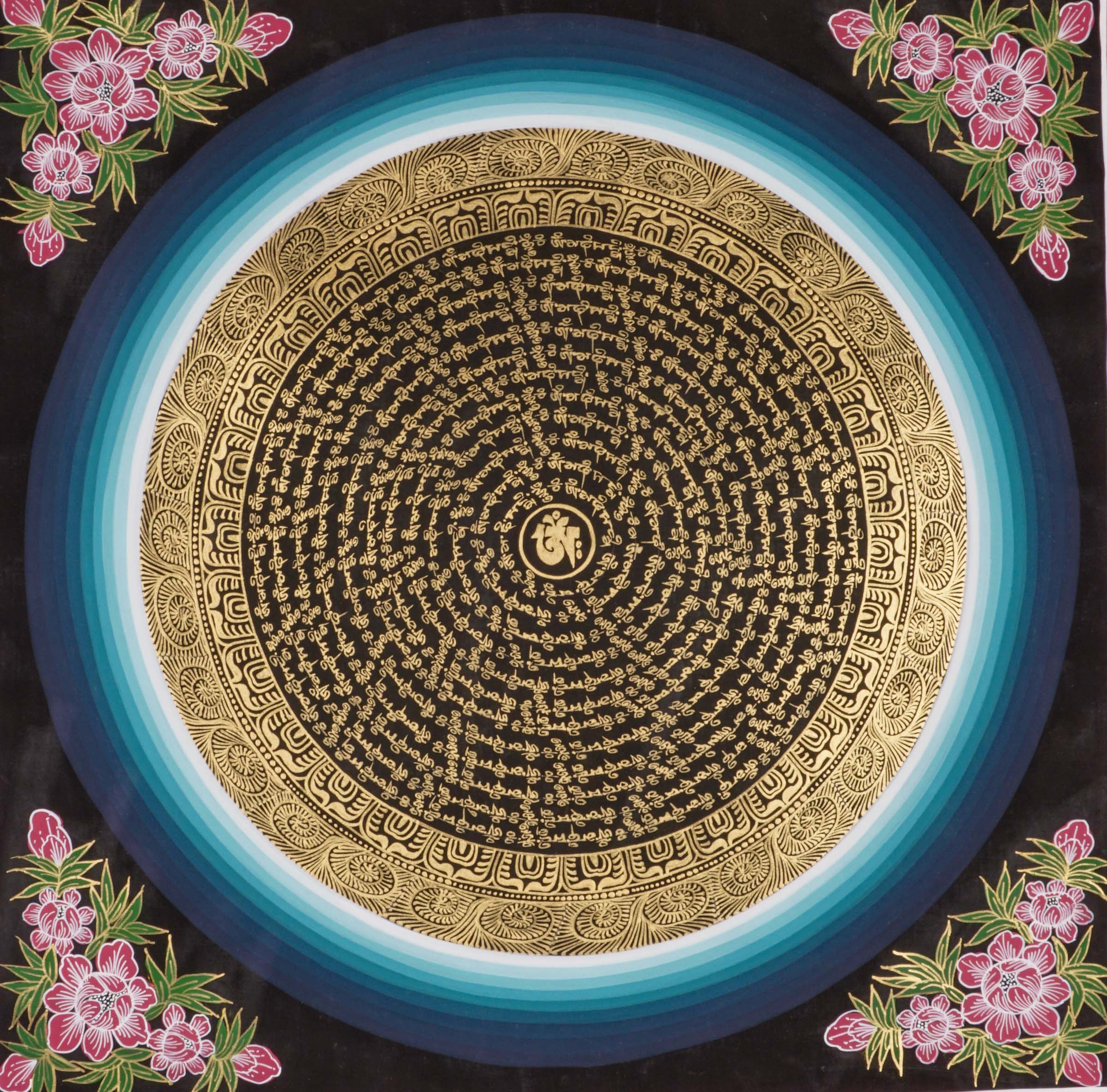 Mantra Mandala Thangka Meditational Art