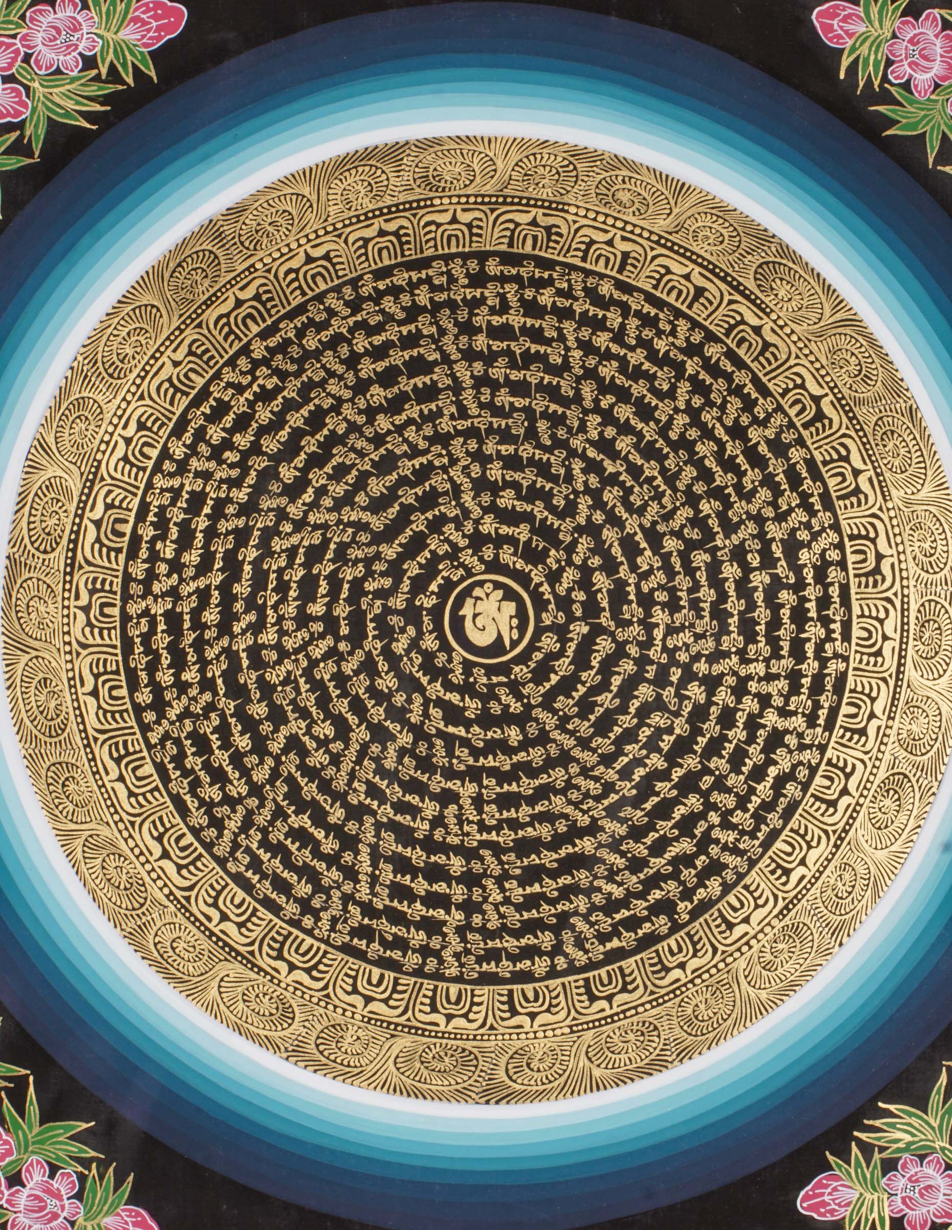 Mantra Mandala Thangka Meditational Art