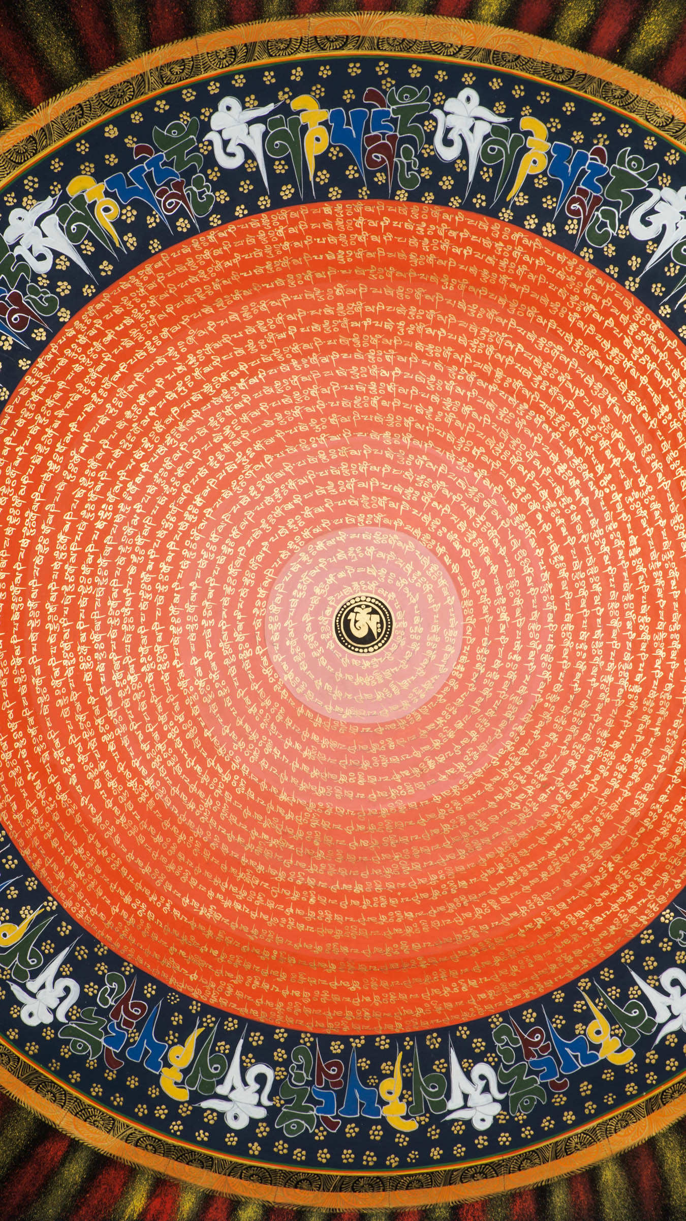 our genuine Tibetan Mantra Mandala Thangka, a sacred fusion of Buddhist art, geometry, and powerful mantras like Om Mani Padme Hum designed to enhance meditation and promote inner peace. Hand-painted by skilled artisans, this authentic Thangka supports mindfulness, stress relief, and spiritual growth in any home, altar, or meditation space.