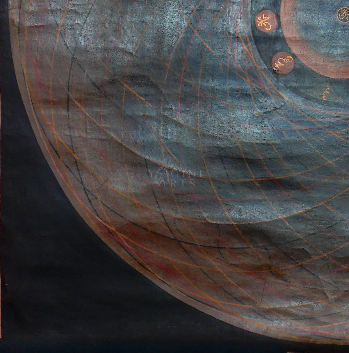 Antique Cosmos Mandala Thangka Painting – Tibetan Buddhist Art