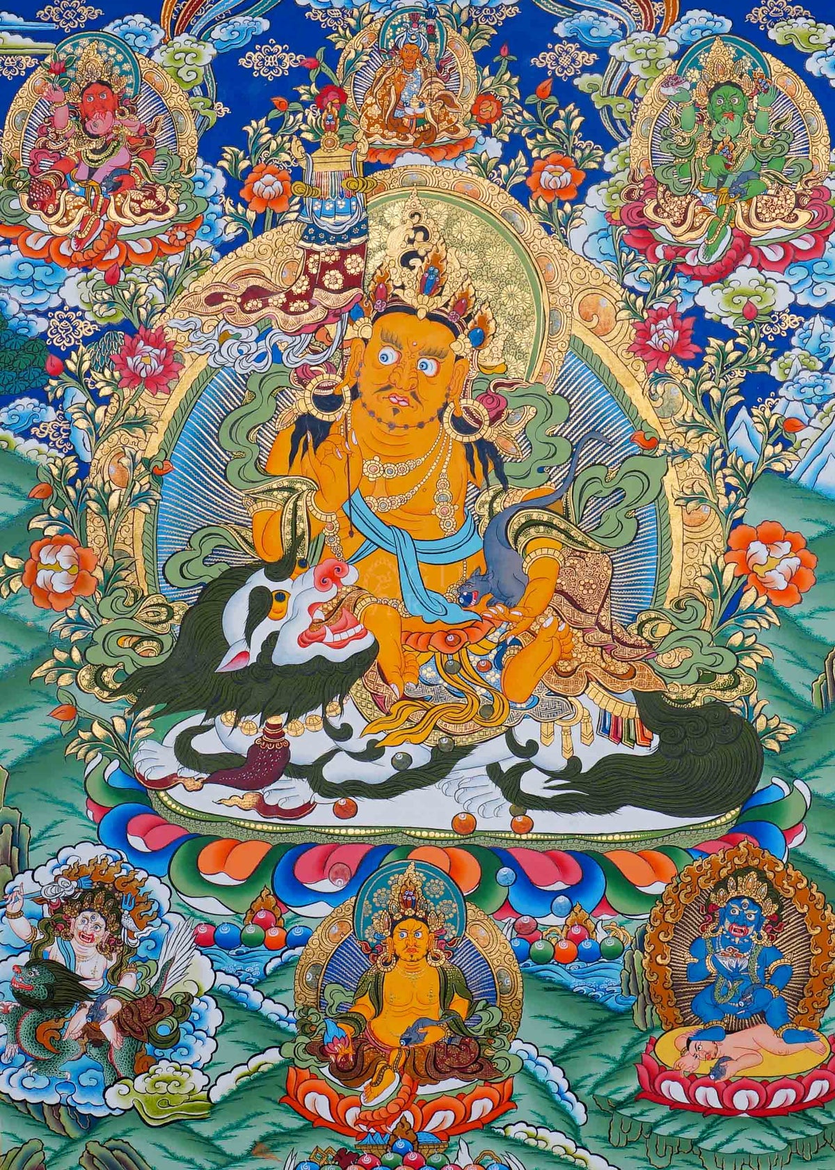 ZAMBALA THANGKA PAINTING