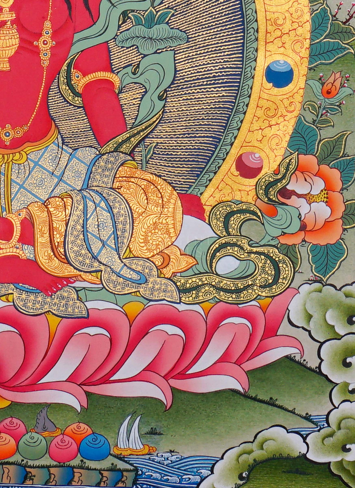 AMITAYUS BUDDHA THANGKA PAINTING