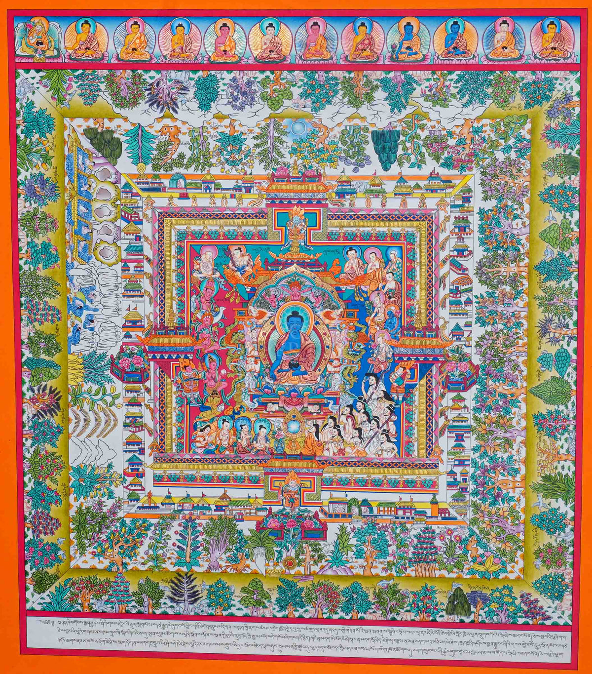 Medicine Plant Thangka Painting