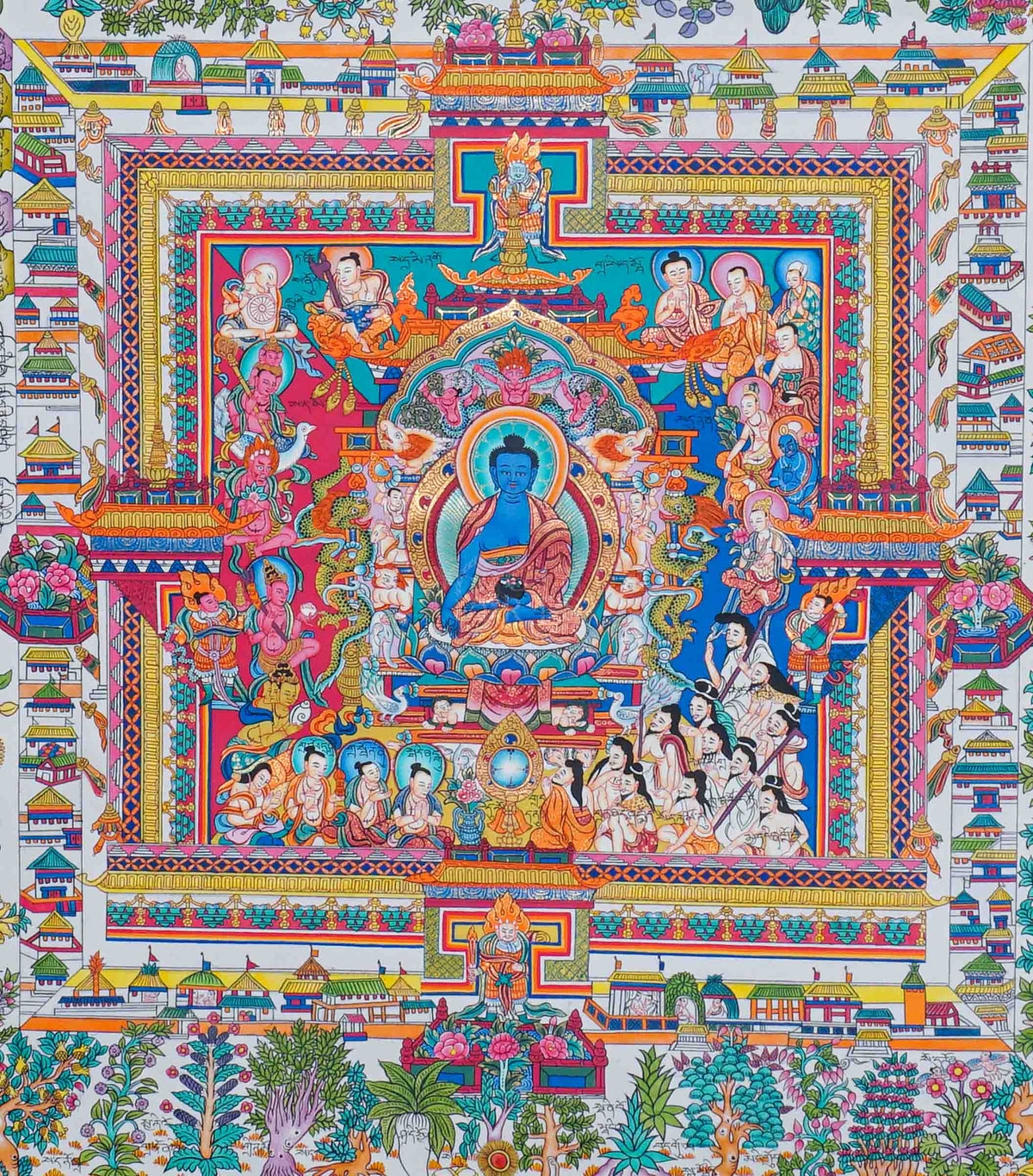 Medicine Plant Thangka Painting