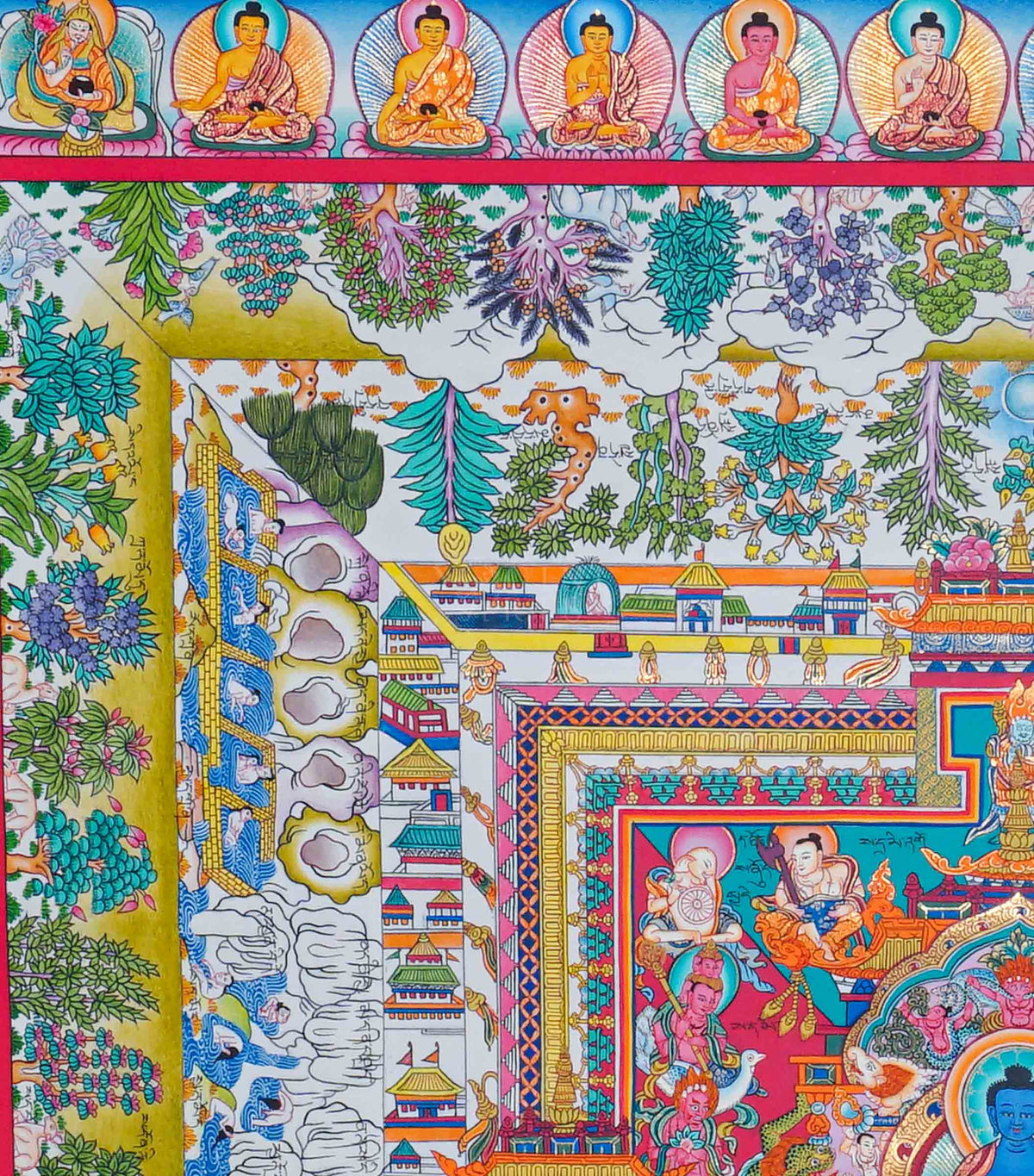 Medicine Plant Thangka Painting
