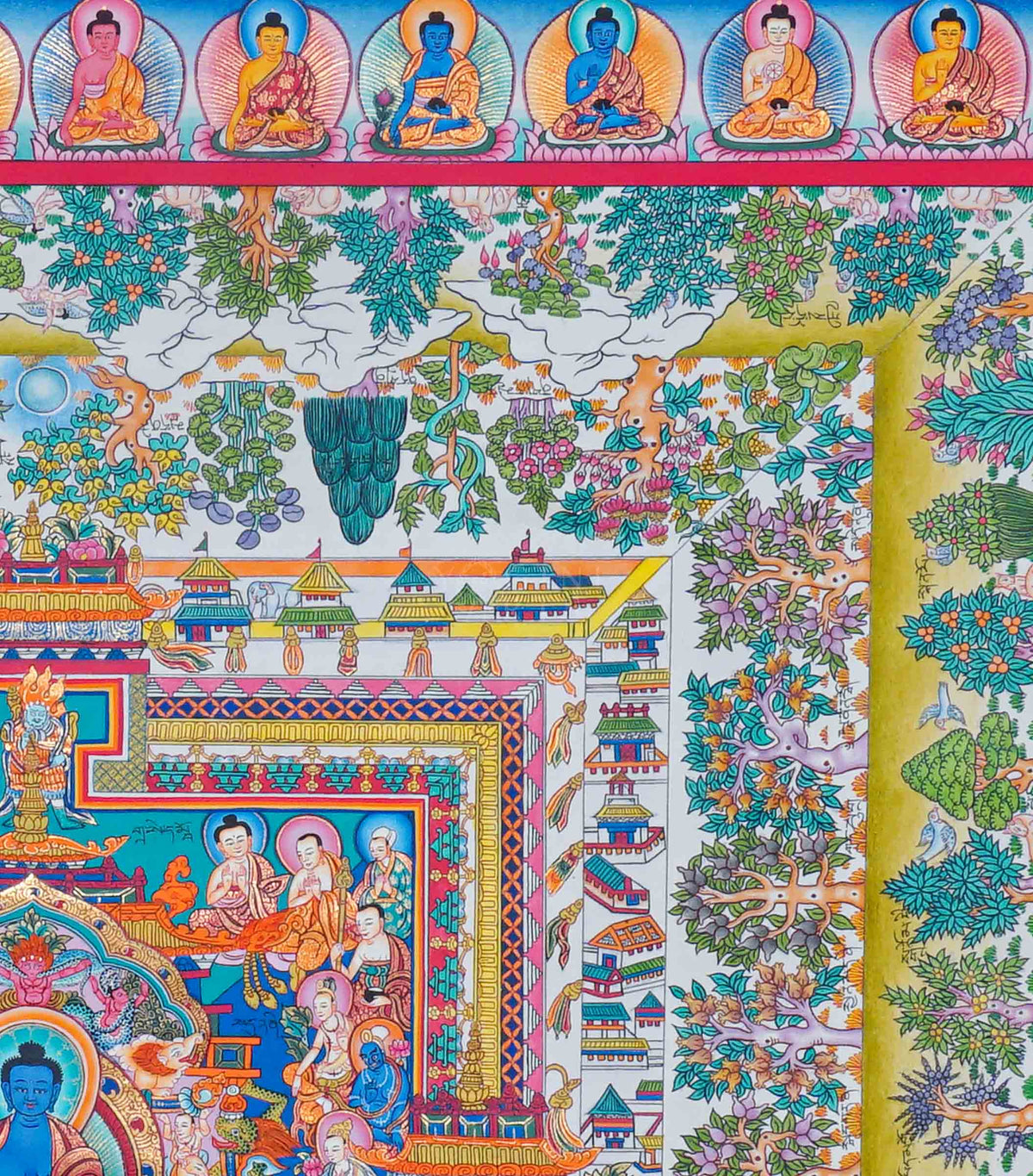 Medicine Plant Thangka Painting