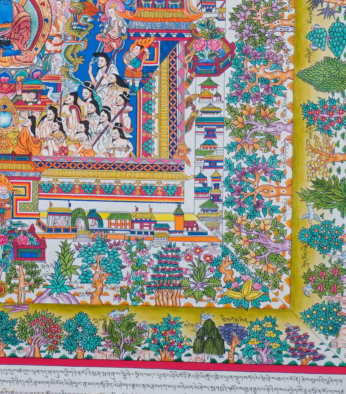 Medicine Plant Thangka Painting