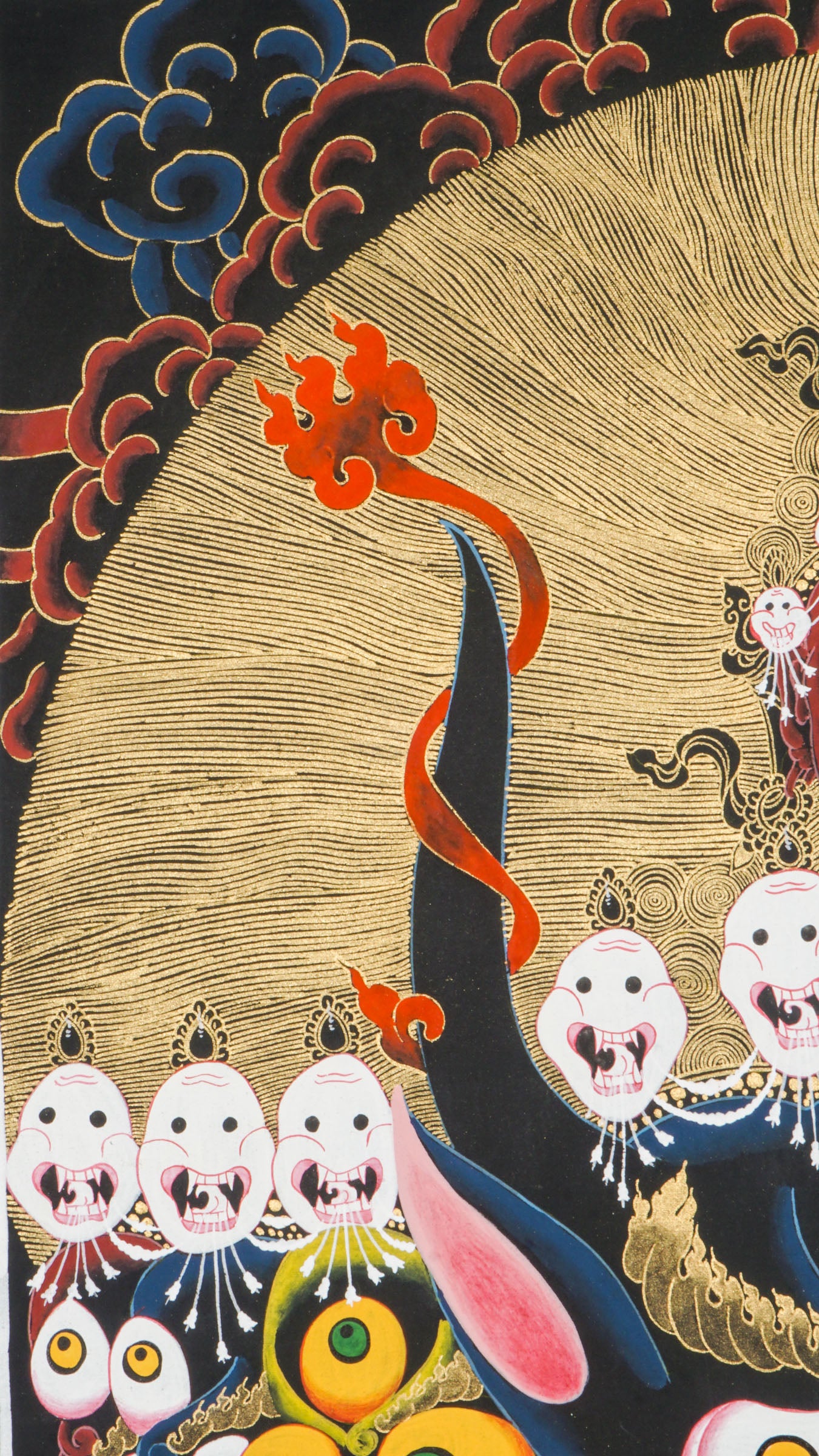 Yamantaka Head Thangka Painting