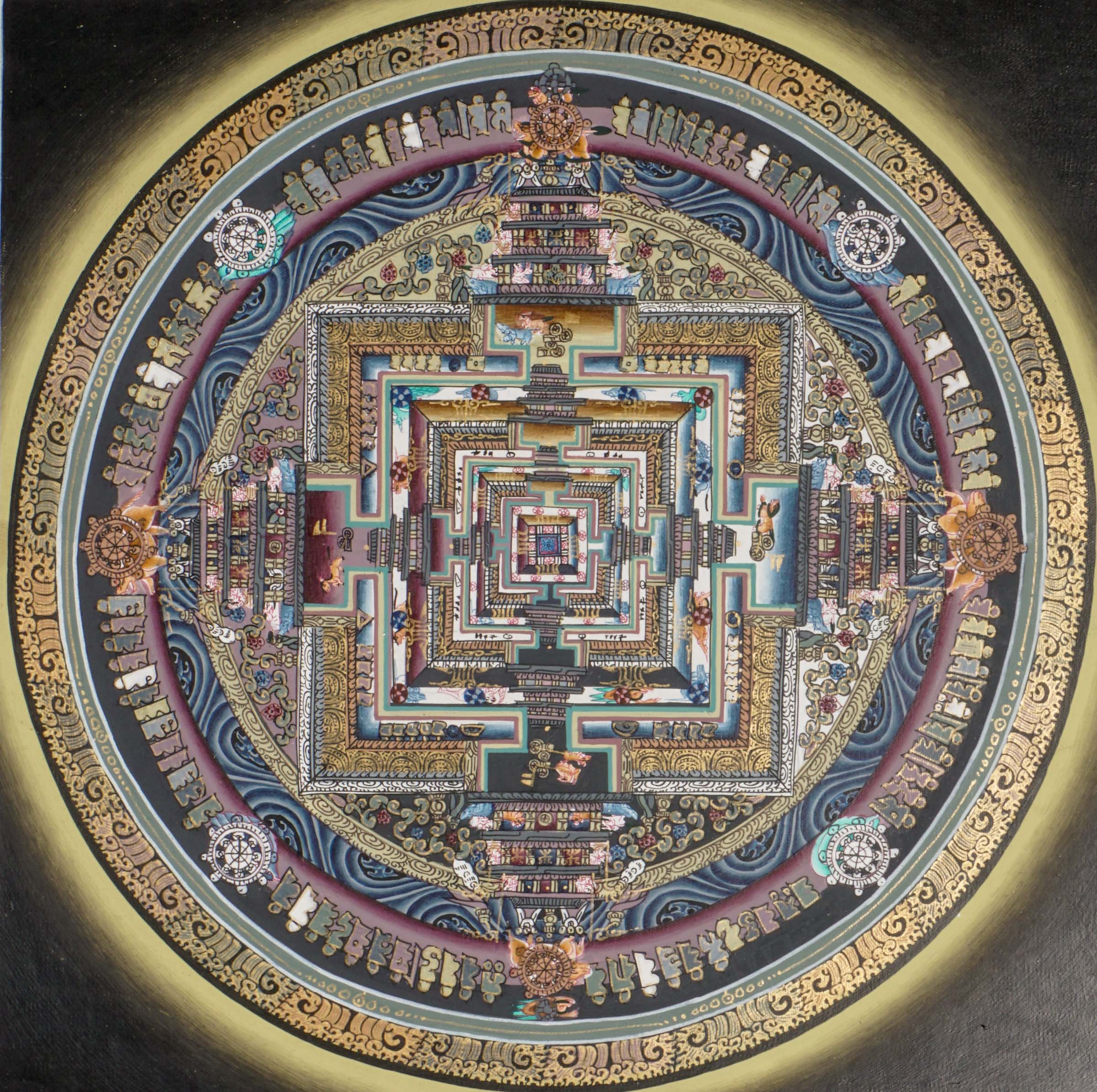 Kalachakra Mandala Thangka is a traditional Tibetan thangka representing Buddhist teachings and meditation. Perfect for sacred decor, it supports mindfulness and spiritual growth.